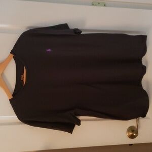 Ralph Lauren black tee with purple logo